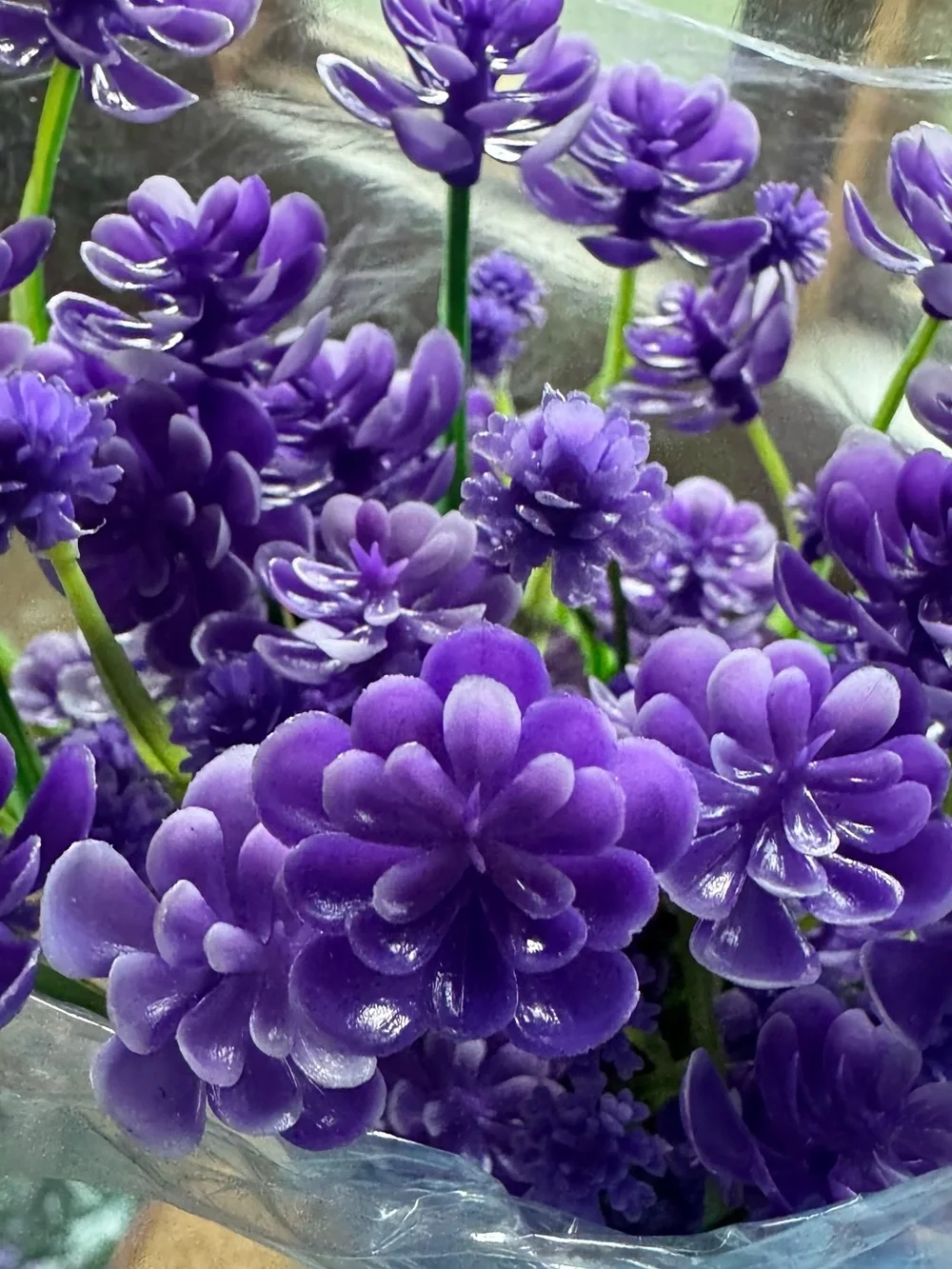 New Purple Artificial Flower Stems 16 Stems Total Crafts Decoratong